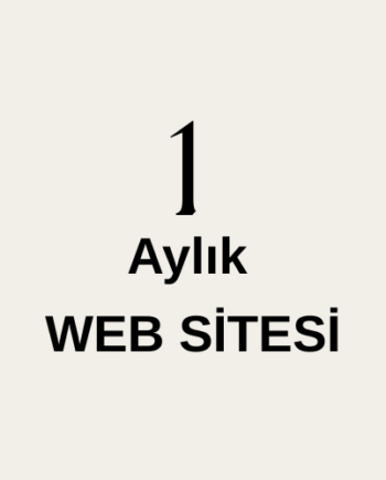 1 Aylık Web Sitesi Tasarımı – Hızlı ve Etkili Dijital Çözümler